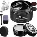 drtulz Black Leather Recoloring Balm, Leather Color Restorer Conditioner, Leather Repair Kits for Vinyl Furniture, Sofa, Car Seats, Shoes - Repair Leather Color on Faded & Scratched Leather Couches