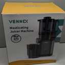 VENNEX Cold Press Juicer, BPA Free, 5.7" Extra Large Feed Chute, Juice Extractor Machine with Dual Auger for Whole Vegetables and Fruits, Masticating Juicer with High Juice Yield, Easy to Clean