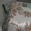 Taupe Floral Quilt Blanket Size 104x90in, Summer Cooling 3 Piece Bedding Set Pillow Case 2 pcs size 36inx20in, Machine Washable Lightweight Soft Bed Cover for All Season