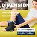 BILITOK Reusable Foot Ankle Ice Pack Wrap for Injuries, Cold Compression Therapy for Achilles Tendonitis, Plantar Fasciitis, Swelling, Sprained, Pain Relief (Black)