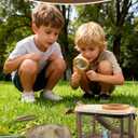 Wooden Bug Catcher Kit for Kids, Outdoor Explorer Nature Discovery Set with Butterfly Net, Bug Habitat & Magnifying Glass, Backyard Camping Outdoor Toys, Ages 312, Also Suitable for Toddlers