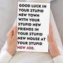 3 x Funny Leaving Card for Him Her, Unique Going Away Gift for Friend Coworker Colleagues, Naughty New Job Cards Gift for Men Women, Good Luck In New Job Card (ES100)
