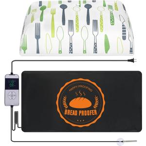 Sourdough Warming Mat Bread Proofer Heating Pad with Temperature & Timer Control Waterproof Dough Proofing Mat Warmer for Bread Dough Proofing Yogurt Fermentation