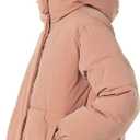 Amazon Essentials Women's Oversized Long Hooded Insulated Puffer Jacket, 
Light Brown, 2X