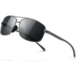 SUNGAIT Ultra Lightweight Rectangular Polarized Sunglasses Men UV400 Protection