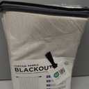 Linen Total Blackout Curtains for Bedroom Living Room 84 Inch, Cream Size: 50"W x 84"L (Pack of 2)