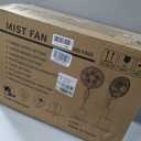 Misting Fan, 2026 Upgraded 4L Large Water Tank Mister Cooling Fan, 5 Speeds 3 Modes Misting Standing Fan, Floor Fan with Remote for Home, Bedroom, Patio, Outdoor Pcs, Medium