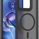 Case for Moto G 5G 2025,Military Grade Drop Protection Slim Matte Shockproof Anti-Slip with Wireless Charging Phone Case for Motorola Moto G 5G 2025 (Black)