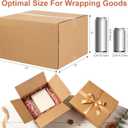 Corrugated Cardboard Boxes,10 PCS 10x8x6 inches Shipping Boxes, Brown Corrugated Cardboard Boxes for Packing, Mailing, Moving,Gifts & Storage（Brown）