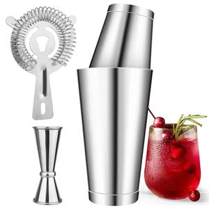 Boston Cocktail Shaker Boston Shaker Set 18 oz & 28 oz Stainless Steel Weighted Shaker Tins, Martini Shaker Drink Mixer for Bartending, Professional Bar Tools for Bartender