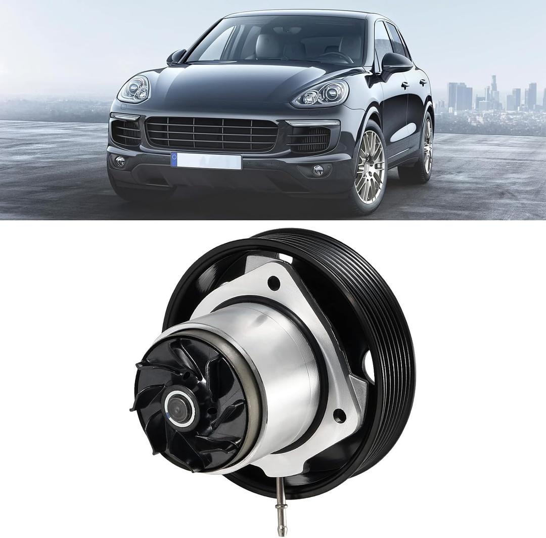 Engine Water Pump with O-Ring Compatible with Porsche Cayenne 3.6L 2011-2014 2016-2017, Cayenne 3.0L 2015, for Volkswagen Touareg 3.6L 2011-2017#Replace 95810603300