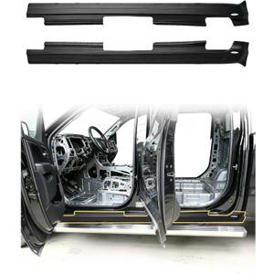 Mountainpeak 2pcs Trail Armor Rocker Panel Cover Fit for 2009-2018 Dodge Ram 1500 2500 3500 Crew Cab 4 Door Rust Side Body Panel