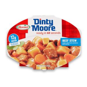 DINTY MOORE Beef Stew, Microwaveable, 9oz x6 12g Protein / tray. Chunky Soup, High Protein Ready to Eat Meal. Perfect for a Quick Meal. Convenient Prepared Food (AUG 22 2027)