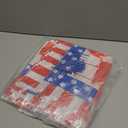 XCHI America Stars Red Blue Flowers Patriotic 4th of July Memorial Day Independence Day Tablecloth Rectangle Washable Table Covers for Home Party Decorations 60x120 Inch