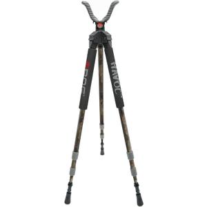 BOG Havoc Camo Tripod Shooting Rest with Lightweight Aluminum Construction, High Density Foam Grips, Twist-Style Lock Legs, and Universal Shooting Rest Head for Hunting, Shooting, and Outdoors