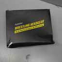 Wrestling Headgear, Youth Wrestling Headgear for Men with Chin Cup & Pad, Sorf Ear Guard for MMA, Jiu-Jitsu (for Users Age 10+) (Black Headgear & Black Strap)