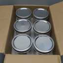 Mason Jars Wide Mouth 6 Pack, 24oz Glass Canning Jars with Airtight Lids, Brush, Labels - for Pickling, Fermenting, Food Storage, Overnight Oats & Preserves, Microwave & Dishwasher Safe