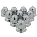 Roadpro RP-33SS10 33mm Stainless Steel Flanged Lug Nut Cover, (Pack of 10)