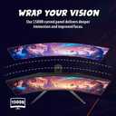 AOC 34 Inch Curved Gaming Monitor UWQHD 200Hz VA 0.3ms HDR, CU34G4H