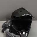 Adult Motocross Dirt Bike Helmet with Goggle, Gloves & Mask - DOT/FMVSS-218 Off-Road Motorcycle & ATV Helmet with Adjustable Sun Visor Extra Large, Matte Black-188