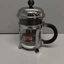 Bodum 17oz Chambord French Press Coffee Maker, High-Heat Borosilicate Glass, Polished Stainless Steel  Made in Portugal (Chrome)