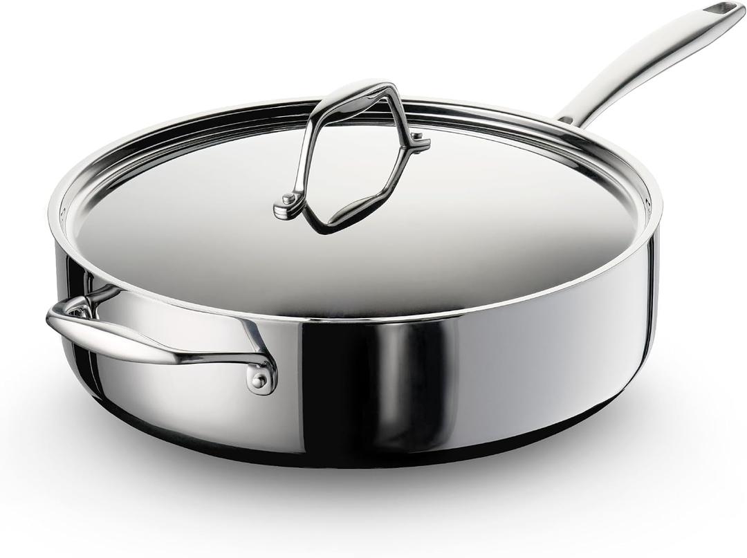 Tramontina Signature Tri-Ply Clad Stainless Steel 6-Quart Saute Pan