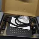 Ryamen Upgraded Dual Shower Heads Combo, 10 inch Filtered Shower Head with Handheld, 3-Way Rain Shower Head with Filters, 7 Settings Handheld Spray, High Pressure, Height Adjustable (Black)