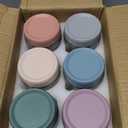 NETANY 6-pack 16 oz Overnight Oats Containers with Lids, Glass jars with Airtight Lids, Wide mouth Mason Salad jars, Glass Food Storage Containers for Snacks Yogurt Spice Sugar