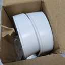 TAILI Double Layer Soap Dish Suction Cup Soap Holder, Strong Sponge Holder for Shower, Bathroom, Tub and Kitchen Sink, Drill-Free, Removable (5.8" * 3.7" 2 Tier, White)