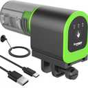 FREESEA Automatic Fish Feeder for Aquarium: Small USB Rechargeable Vacation Auto Fish Food Dispenser with Timer for Small Tank Betta Turtle (FS-32)