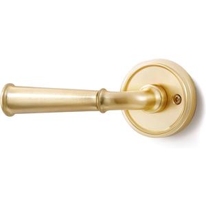 Brushed Gold Passage Door Handle, Interior Kitchen Pantry Hallway Gold Door Lever Hall Closet Light Gold Door Handle, Aluminium Alloy Handle Lever, 1 Pack