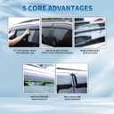 Window Visors Rain Guards for Cadillac XT4 MK1 2018+ Accessories,Side Window Wind Deflectors for Cadillac XT4 MK1 2018 2019 2020 2021 2022 2023 2024 2025, 4 PCS