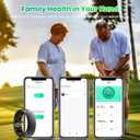 Smart Ring for Men Women Health Tracker with Heart Rate, Blood Oxygen, Blood Pressure, Sleep Monitoring, Fitness Step Tracking, IP69 Waterproof Rings for iPhone and Android,Up to 7-Day Battery Size 12