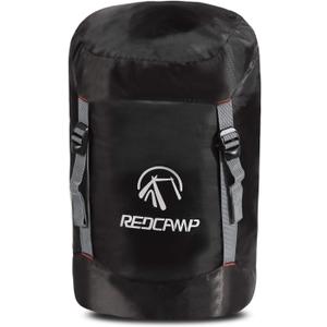 REDCAMP Sleeping Bag Stuff Sack, Black M, L, XL and XXL Compression Sack, Great for Backpacking and Camping