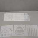 Xuniea 12 Piece Birthday Stencils - Happy Birthday Templates & Cake Candle Pattern for Drawing, Card Making & DIY Decor