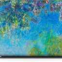 Compatible with MacBook Pro 13 inch Art Case Skin, 2022, 2021, 2020-2018 Release A1708 Plastic Watercolor Hard Shell with Keyboard Cover & Screen Protector (Wisteria by Claude Monet)