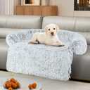 Luxurious Dog Couch Bed Protector for Dogs Memory Foam, Removable Fluffy Plush Pet Couch Cover for Dogs Washable, Calming Dog Sofa Beds, Waterproof Couch Protector, Pet Beds Mats for Couch(M) (Medium(35.0"L*31.0"W*5.0"Th))