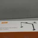 KIRKAS 34inch Large Half Moon Light for Nail Tech, 456 LEDs 3 Color Modes Infinitely Knob Arch Light with Phone Holder Charging Function, Foldable Nail Desk Lamp for Eyelash Extension, Tattoo-White