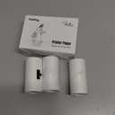 FaithTag 3 Rolls Self-Adhesive Glossy Thermal Printer Paper for F21 & Other Mini Sticker Printers, 2.08-inch, 53mm X 3.5mm, 3-Rolls - White