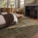 Machine Washable Rugs for Living Room: 9x12 Area Rugs Boho Vintage Rugs Stain Resistant Non Slip Low Pile Soft Lightweight Carpet for Bedroom Kitchen Dining Room Nursery Kids Room Farmhouse