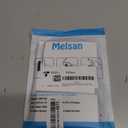 Melsan 2x4 Inch and 2x6 Inch Adhesive Square Hook and Loop Tape for Indoor or Outdoor Use - Instead of Holes and Screws, Black