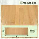 48" W x 96" L Light Carbonized Bamboo Wall Panel for Interior Wall Decor Wood Panels for Wall Pole Wrap Wood Roll for Living Room, Bedroom, Kitchen