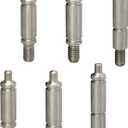 W10359271 W10359272 Dryer Drum Front Back Support Roller Shaft Kit With W10359270 Dryer Drum Shaft for Whirlpool/Kenmore Dryer Roller Shaft Set kits(Pcs of 6 silvery-6)