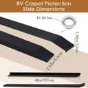 Leyndo 2 Pcs RV Slide Out Ski Set - Floor Protection & Smooth Slide Out Support for RV Camper - Prevent Scratches, Reduce Friction & Include Install Tape