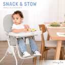 Dream On Me Snack and Stow Highchair | Adjustable Feeding Chair with Removable Tray, Lightweight, Foldable Design, Easy to Clean, Perfect for Toddlers & Infants