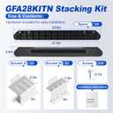 GFA28KITN Stacking Kit for GE 28"W Washer Dryer Stack Bracket Kit - Compatible with GE 28 inch Width Front Load Washers and Dryers Laundry Stacking Kit