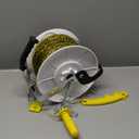 3:1 Geared Electric Fencing Standard Reel with 1640ft Premium Polywire 6 Conductors Plus 1 Free 8 inch Insulgrip 1 Pack