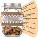 Jinei Christmas Christian Gift Bible Verses Jar Religious Gift for Women Men Read Me When Bible Verses Jar Inspirational Christmas Stocking Stuffer for Church Prayer Birthday Mom Father Coworker