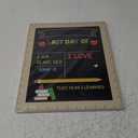 First and Last Day of School Board - First Day of School Sign with Wooden Ruler Frame - 1st Day of Kindergarten Preschool Chalkboard Photo Prop - Back to School Gifts for Kids Girls - 13 x 11 Inch