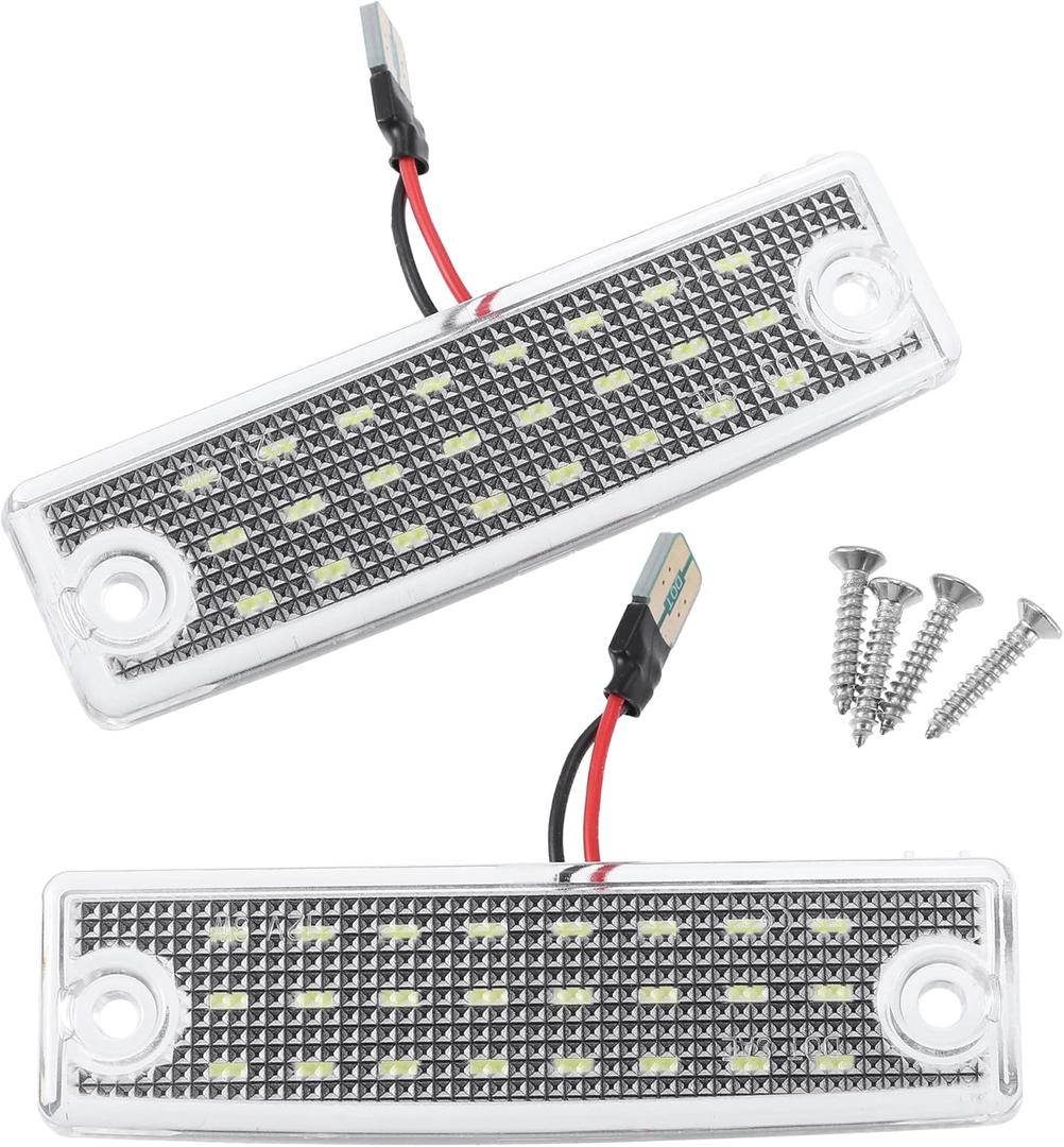 X AUTOHAUX 2pcs LED License Plate Light Lamp Assembly for Toyota 4Runner 1996-2022 for Toyota Sequoia 2001-2022 6000K White